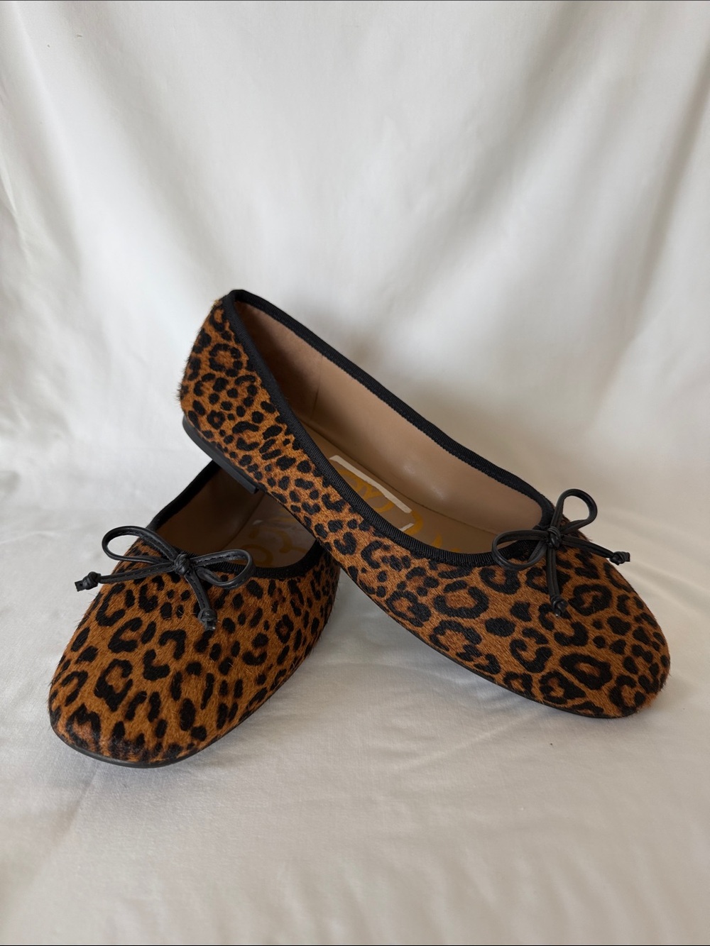 Sam Edelman Leopard-Print Ballet Flats in Brown and Black
